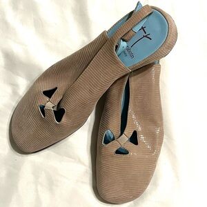 Thierry Rabotin Slingback Flats Tan/Light Taupe Size EU 40.5